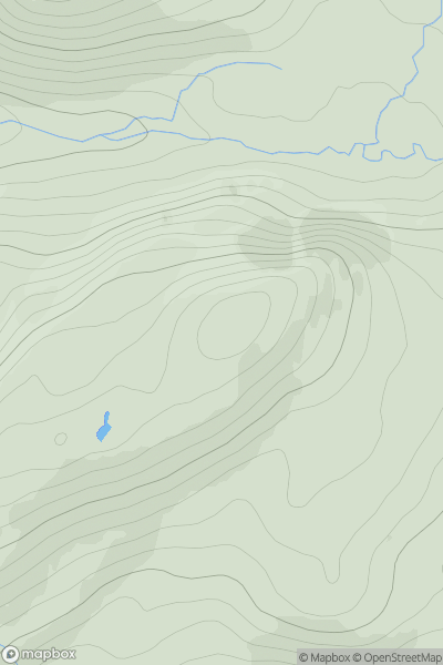 Thumbnail image for Beinn Giuthais (Creag na Feola) showing contour plot for surrounding peak