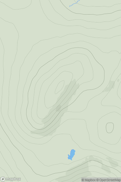 Thumbnail image for Carn Cas nan Gabhar showing contour plot for surrounding peak