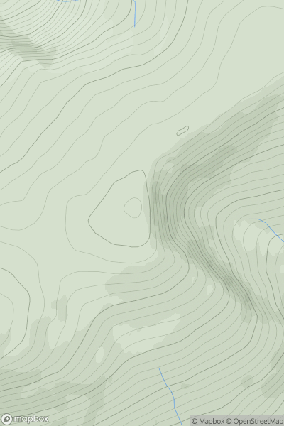 Thumbnail image for Stob Coire Dubh showing contour plot for surrounding peak