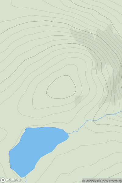 Thumbnail image for Carn na Gobhlaig-beithe showing contour plot for surrounding peak