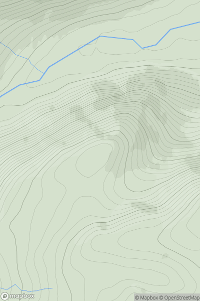 Thumbnail image for Meall na Rainich showing contour plot for surrounding peak
