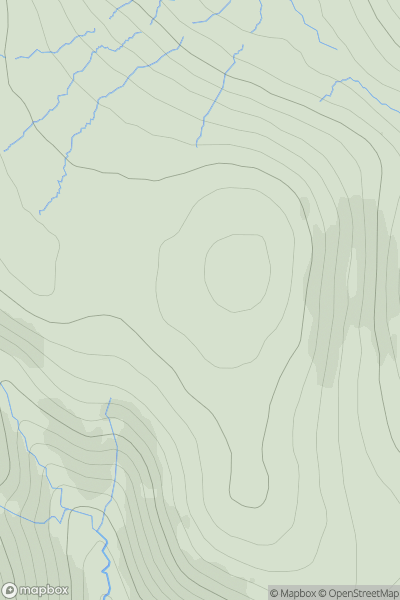 Thumbnail image for Meall a' Bhreacain showing contour plot for surrounding peak