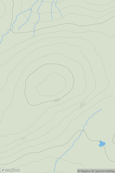 Thumbnail image for Sron na Saobhaidhe East Top showing contour plot for surrounding peak