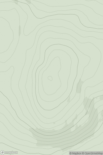 Thumbnail image for Cnoc nam Fiann showing contour plot for surrounding peak