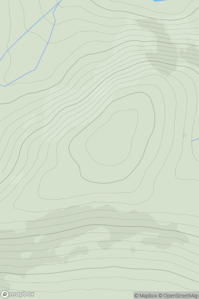 Thumbnail image for Cnoc na Glaic Tarsuinn showing contour plot for surrounding peak