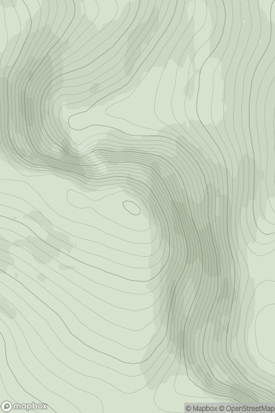 Thumbnail image for Ben Hope East Top showing contour plot for surrounding peak