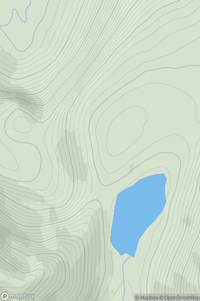 Thumbnail image for Meall Lochan a' Bhealaich showing contour plot for surrounding peak