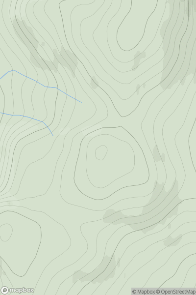 Thumbnail image for Meallan Liath Beag Near South Top showing contour plot for surrounding peak