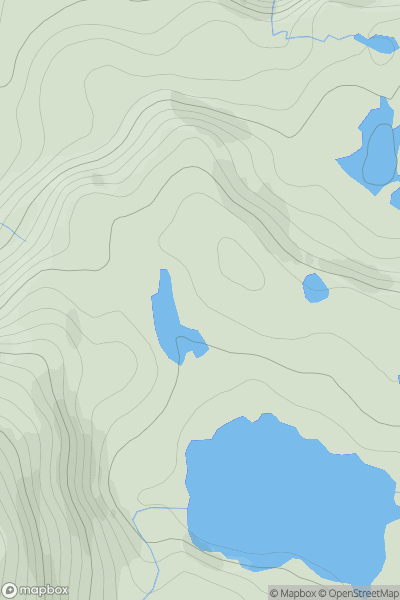 Thumbnail image for Meall Loch na Seilge showing contour plot for surrounding peak