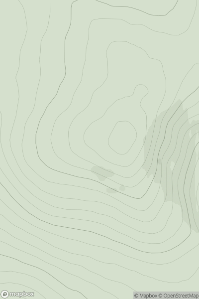 Thumbnail image for Maol Coire a' Mhile showing contour plot for surrounding peak
