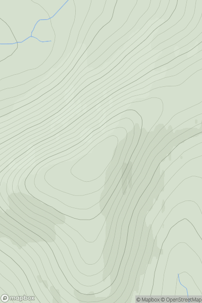 Thumbnail image for Cnoc Sgriodain showing contour plot for surrounding peak
