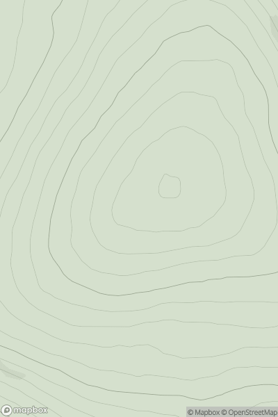 Thumbnail image for Col-bheinn showing contour plot for surrounding peak