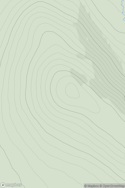 Thumbnail image for Creag an Alltan Fhearna showing contour plot for surrounding peak