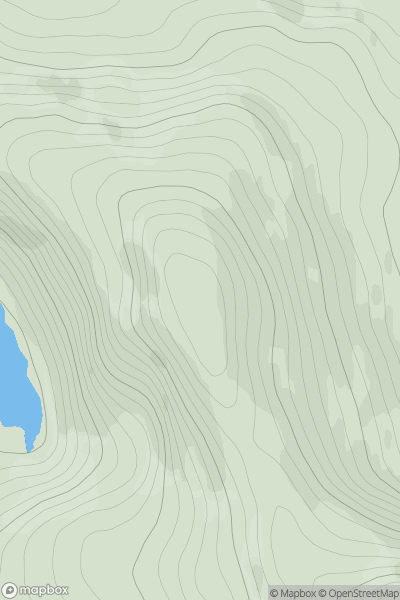 Thumbnail image for Sail na Slataich showing contour plot for surrounding peak