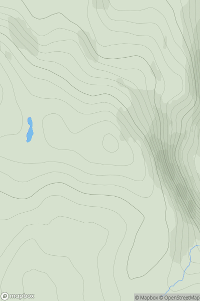 Thumbnail image for Creag a' Choire Ghorm showing contour plot for surrounding peak