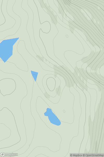 Thumbnail image for Beinn Gharbh SE Top showing contour plot for surrounding peak