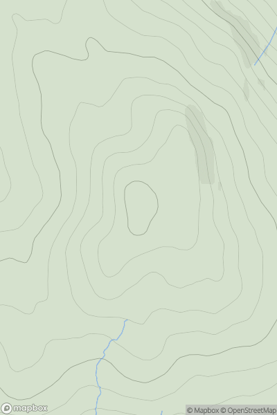 Thumbnail image for Meallan Gainmhich showing contour plot for surrounding peak