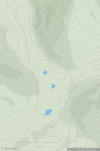 Thumbnail image for Sgulan Beag showing contour plot for surrounding peak