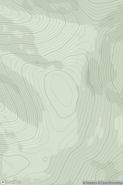 Thumbnail image for Maol a' Ghearraidh showing contour plot for surrounding peak