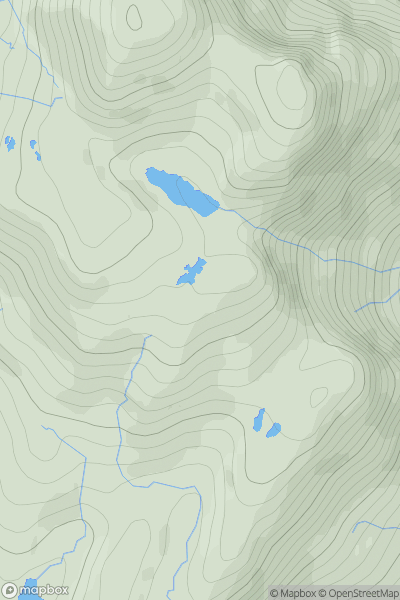 Thumbnail image for Creag Coire na Cloiche showing contour plot for surrounding peak