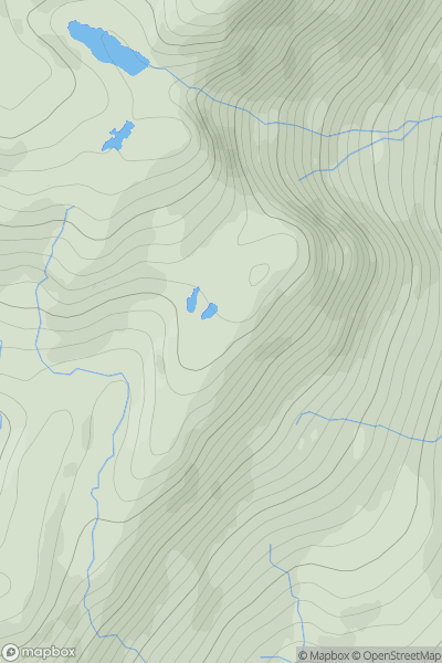 Thumbnail image for Creag Coire na Cloiche South Top showing contour plot for surrounding peak