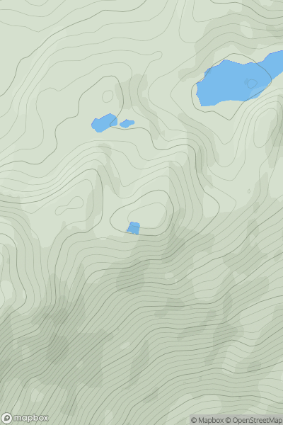 Thumbnail image for Meall a' Bhrodainn showing contour plot for surrounding peak