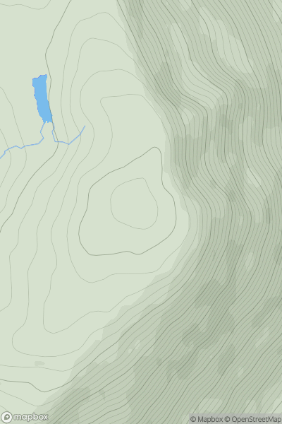 Thumbnail image for Beinn an t-Samhainn showing contour plot for surrounding peak