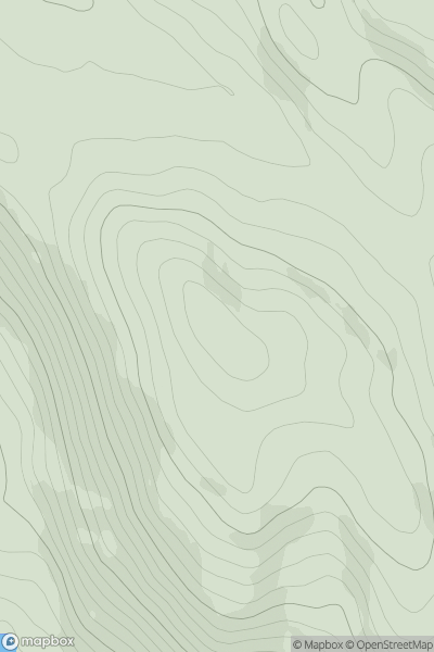 Thumbnail image for Druim an Fhirich showing contour plot for surrounding peak