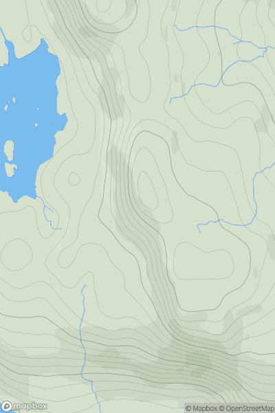 Thumbnail image for Egnaig Hill showing contour plot for surrounding peak