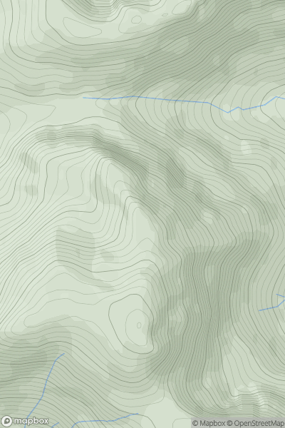 Thumbnail image for Sron Lag nam Gamhna showing contour plot for surrounding peak