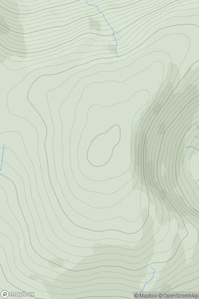 Thumbnail image for Meall an Doire Dhuinn showing contour plot for surrounding peak