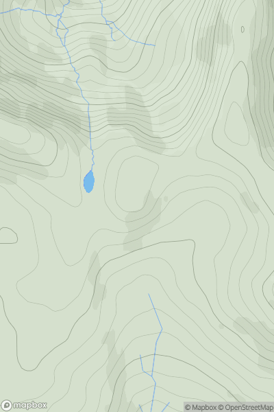 Thumbnail image for Sgurr a' Bhuic West Top showing contour plot for surrounding peak