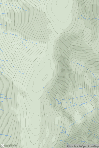 Thumbnail image for Airigh Mhic Bheathain showing contour plot for surrounding peak