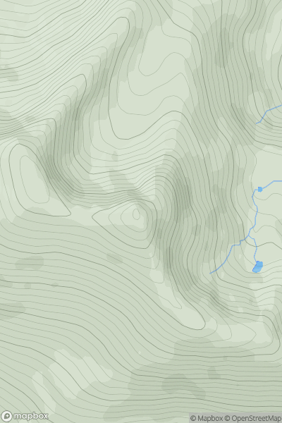 Thumbnail image for Spidean Mialach showing contour plot for surrounding peak