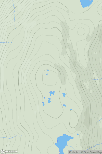 Thumbnail image for Meall Lochan Mam na Ceire showing contour plot for surrounding peak