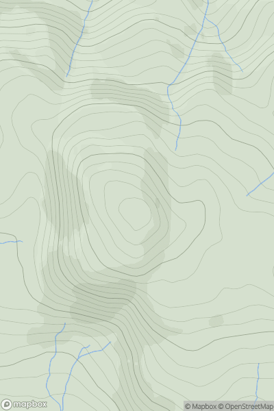 Thumbnail image for Beinn Ghormaig showing contour plot for surrounding peak