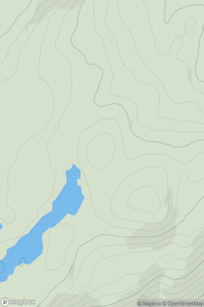 Thumbnail image for Mullach nam Maol North Top showing contour plot for surrounding peak