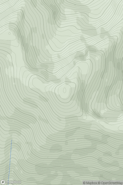 Thumbnail image for Maol Chinn-dearg showing contour plot for surrounding peak