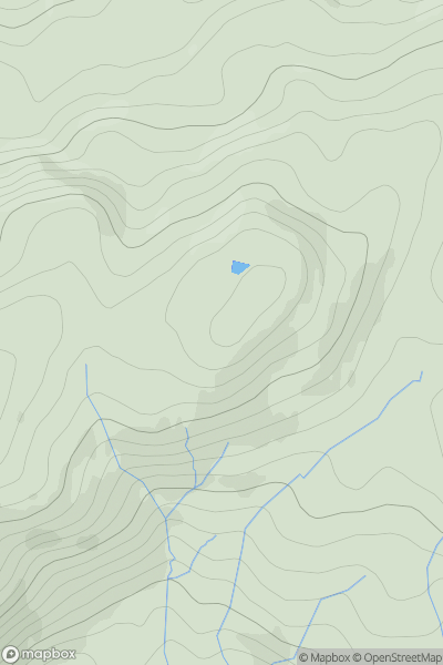 Thumbnail image for Beinn Ghlas East Top showing contour plot for surrounding peak