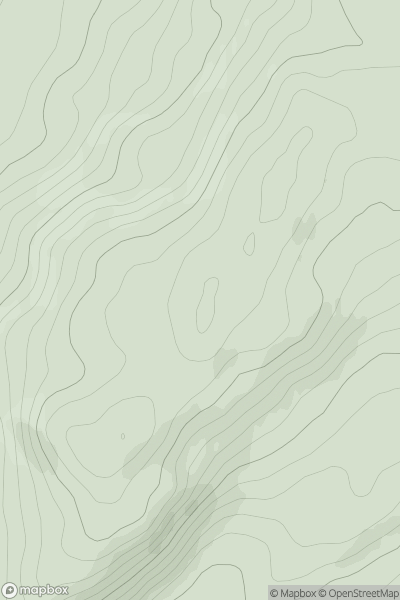Thumbnail image for Beinn Laoigh showing contour plot for surrounding peak