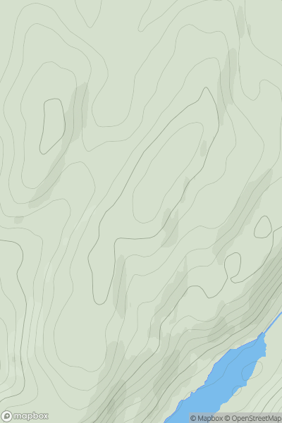 Thumbnail image for Cnoc nan Larach-cloiche showing contour plot for surrounding peak
