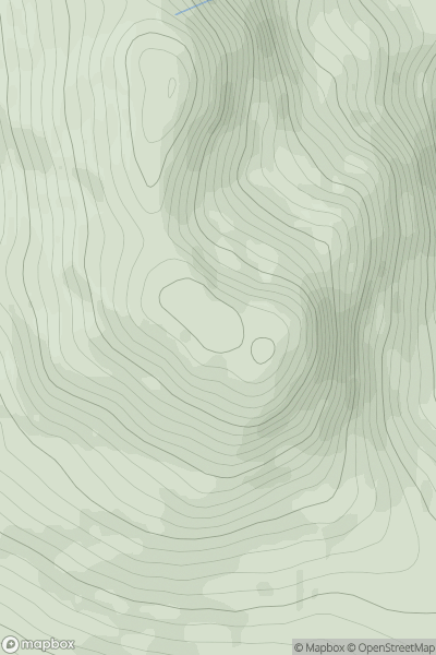 Thumbnail image for Creag Sgoilte showing contour plot for surrounding peak