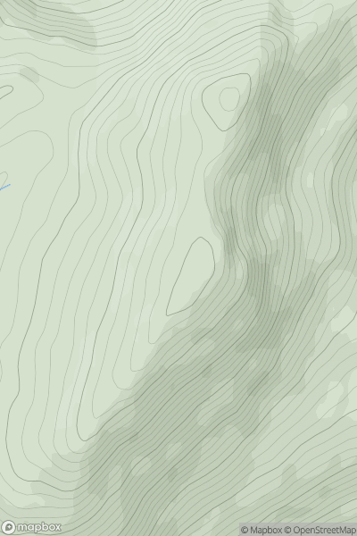 Thumbnail image for Sron Beinn an t-Seilich showing contour plot for surrounding peak