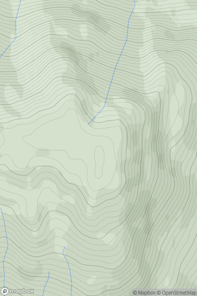 Thumbnail image for Cruach Fhiarach showing contour plot for surrounding peak