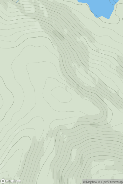 Thumbnail image for Cnoc na Tri Criche showing contour plot for surrounding peak