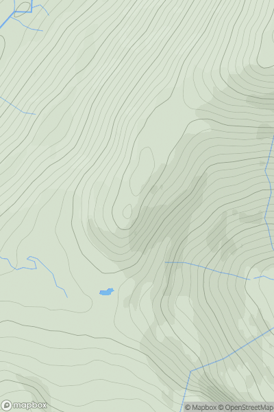 Thumbnail image for The Brack SW Top showing contour plot for surrounding peak