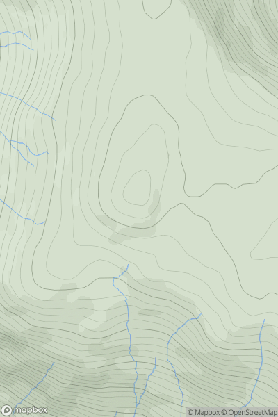 Thumbnail image for Capull Cloiche showing contour plot for surrounding peak