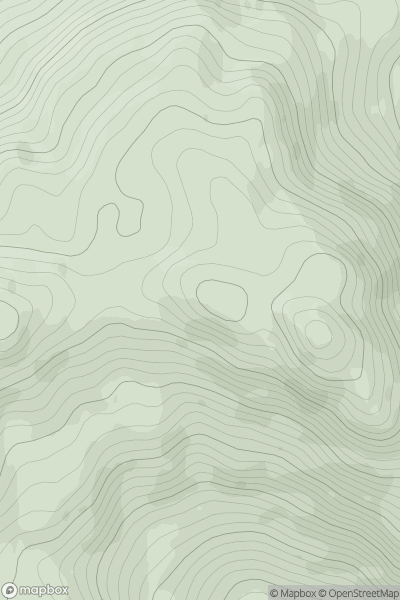 Thumbnail image for Cruach nam Miseag West Top showing contour plot for surrounding peak