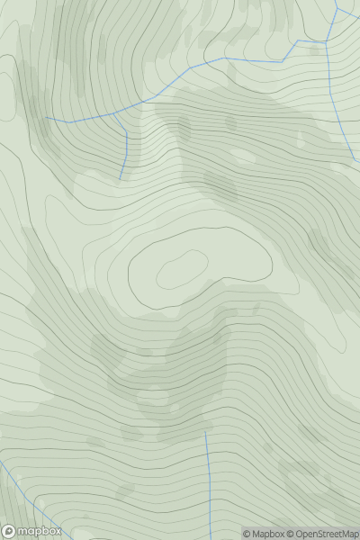 Thumbnail image for Leacann nan Gall showing contour plot for surrounding peak