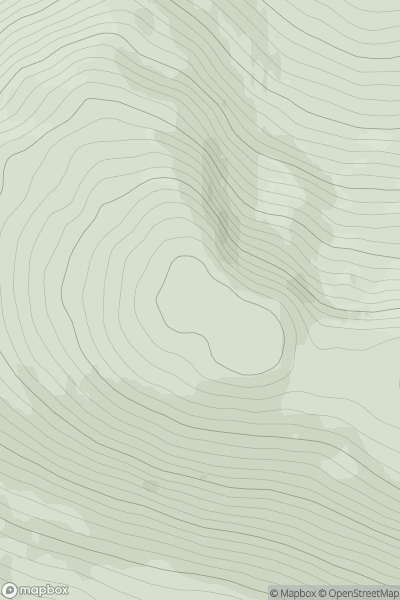 Thumbnail image for Cruach na Cioba showing contour plot for surrounding peak